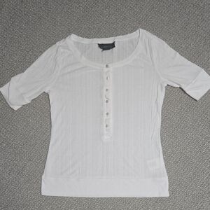 Attention White Long Sleeve Women's Tee